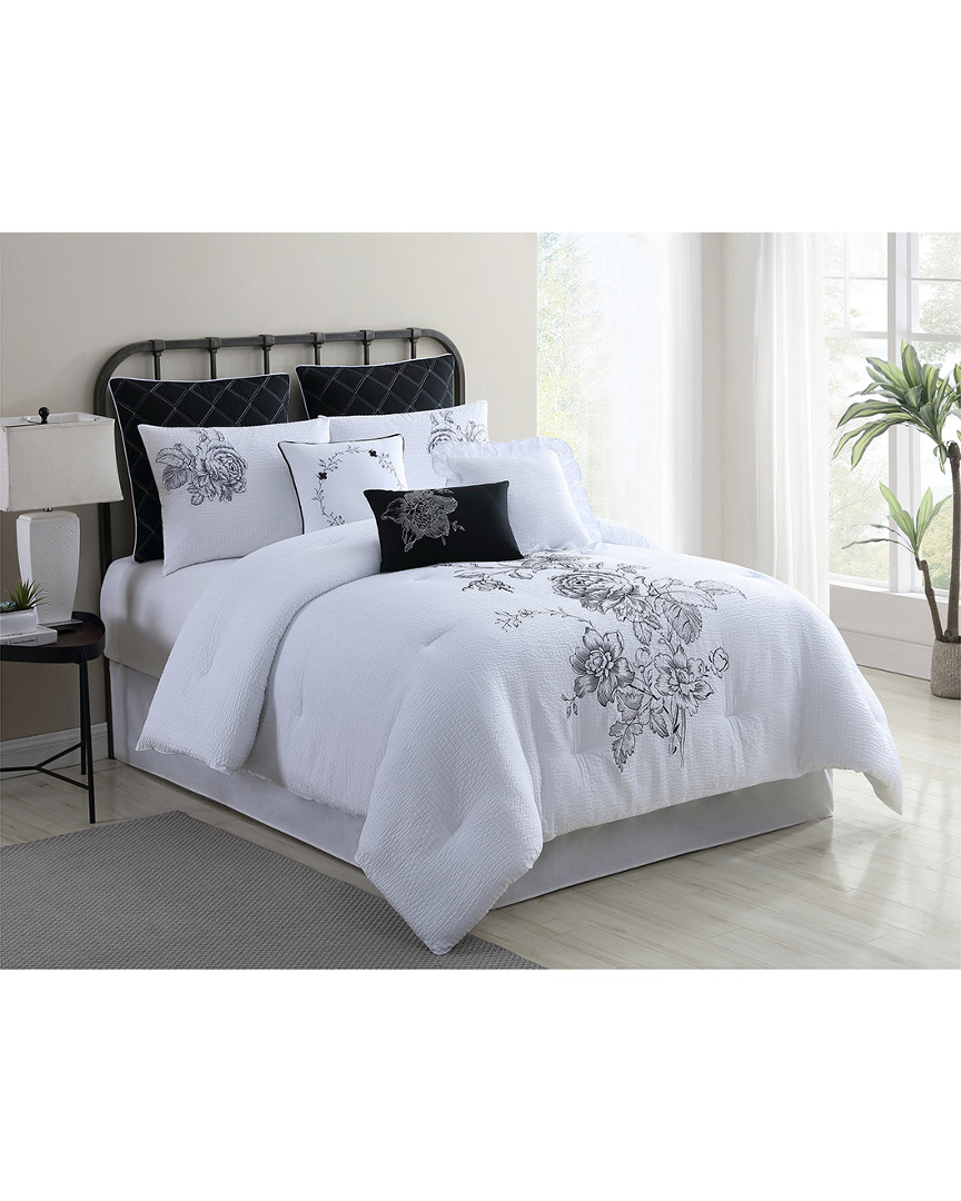 Modern Threads 8pc Remi Comforter Set In White