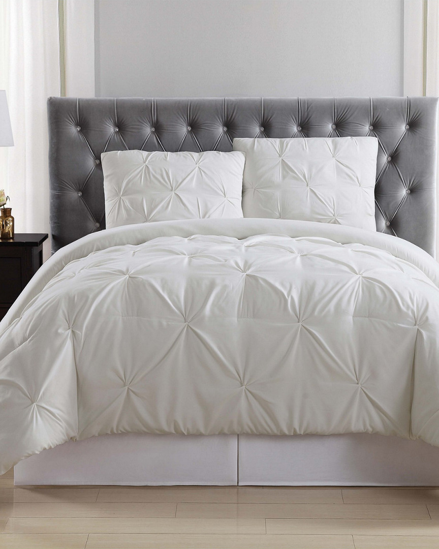 Truly Soft Pleated Ivory Comforter Set