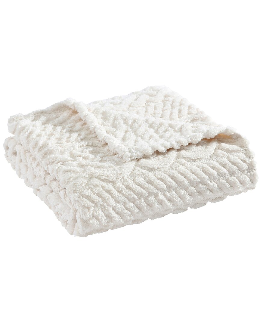 Nautica Declan Sherpa Reversible Throw Blanket
