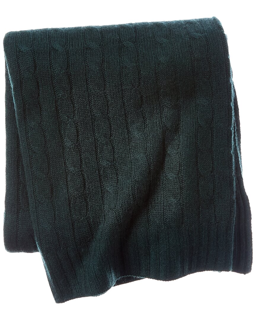 Sofia Cashmere Sofiacashmere 6ply Classic Cashmere-blend Throw In Blue
