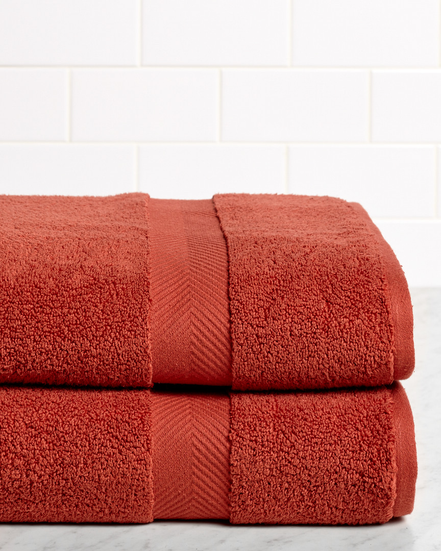 Superior Absorbent Zero Twist 2pc Bath Sheet Cotton Towel Set