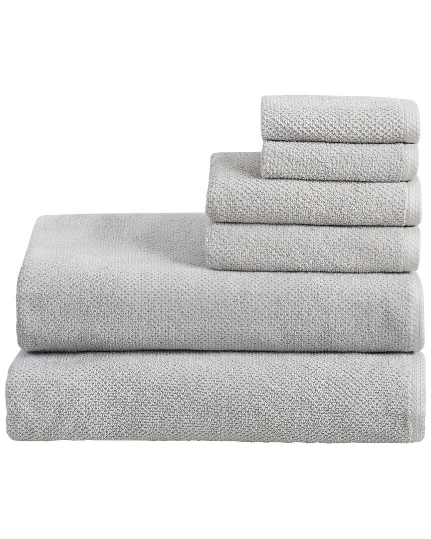 Linery & Co . Luxury Cotton Textured 6pc Bath Sheet Set