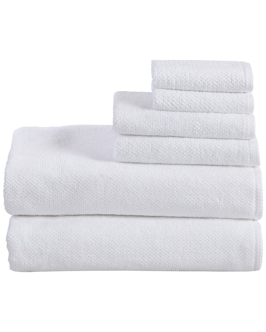 Linery & Co . Luxury Cotton Textured 6pc Bath Sheet Set
