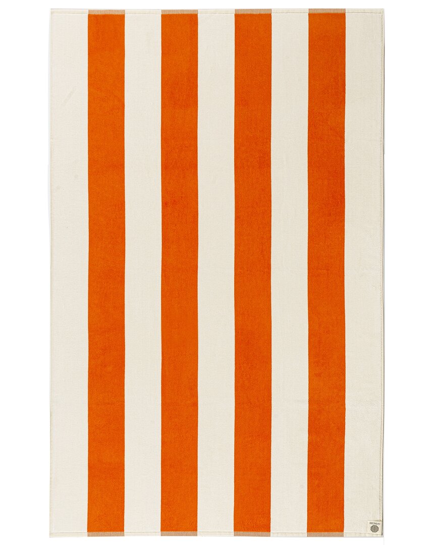 Belle Epoque Beach Towel In Orange
