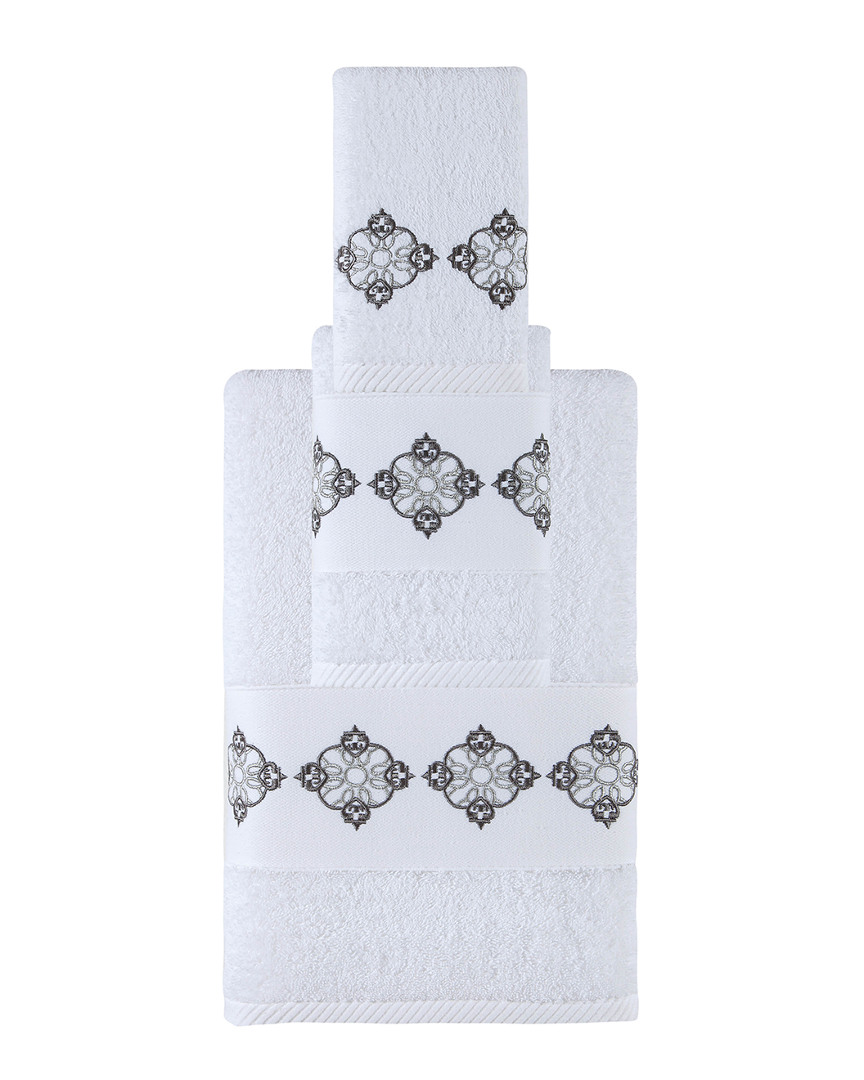 Ozan Premium Home Amphora 3pc Towel In White