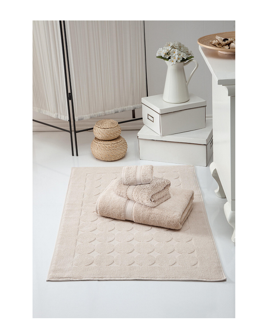 Ozan Premium Home Legend 4pc Towel In Beige