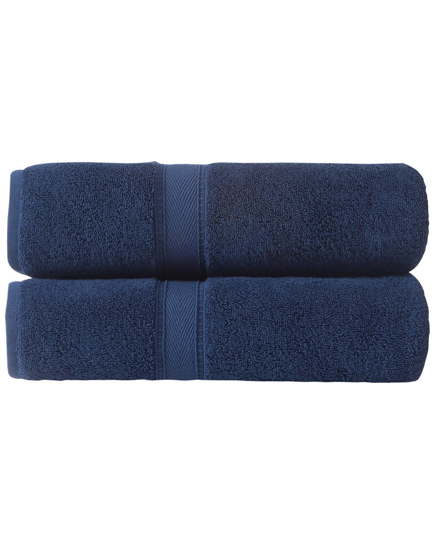 Ozan Premium Home Legend Bath Towels Set Of 2 In Navy