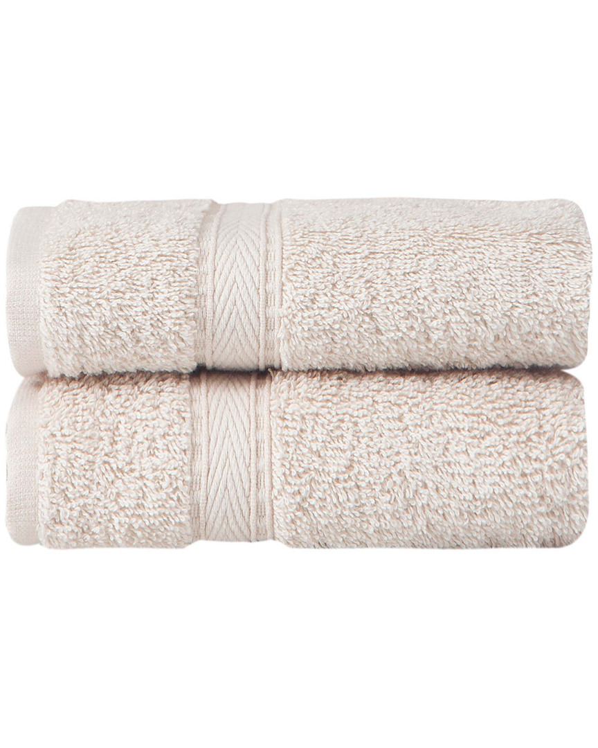 Ozan Premium Home Legend Hand Towels Set Of 2 In Beige