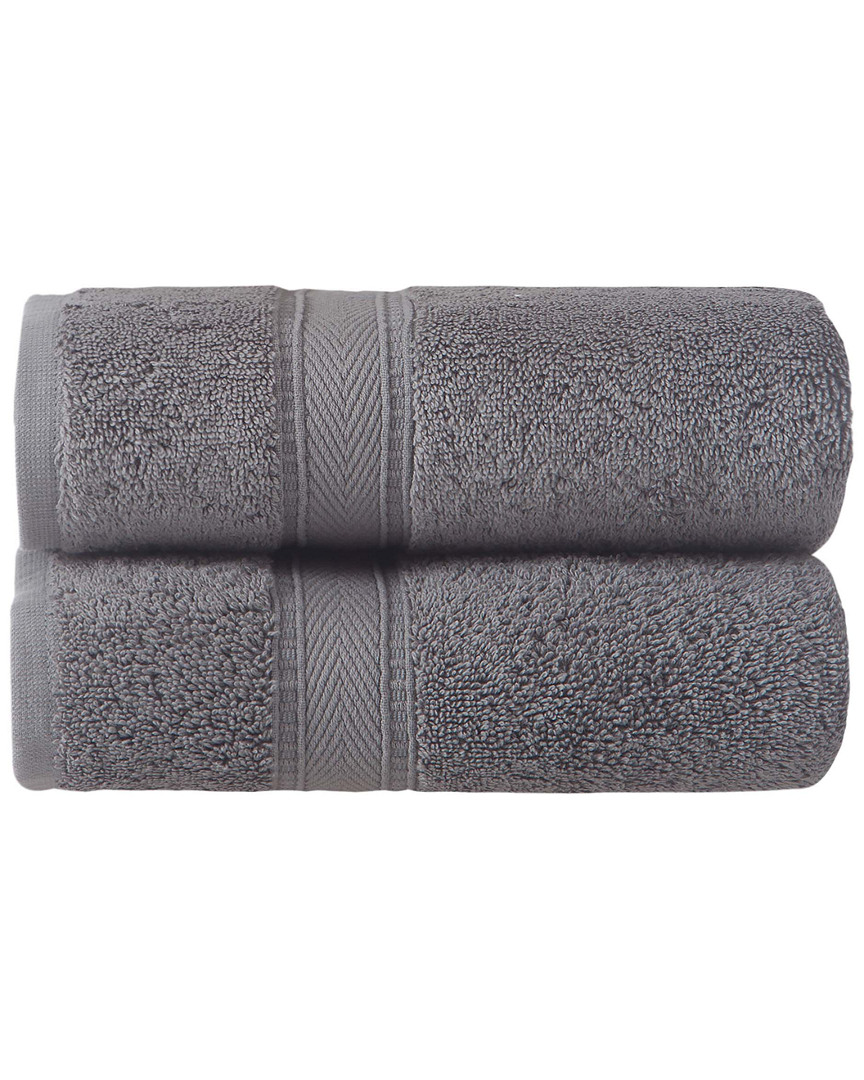 Ozan Premium Home Legend Hand Towels Set Of 2 In Gray