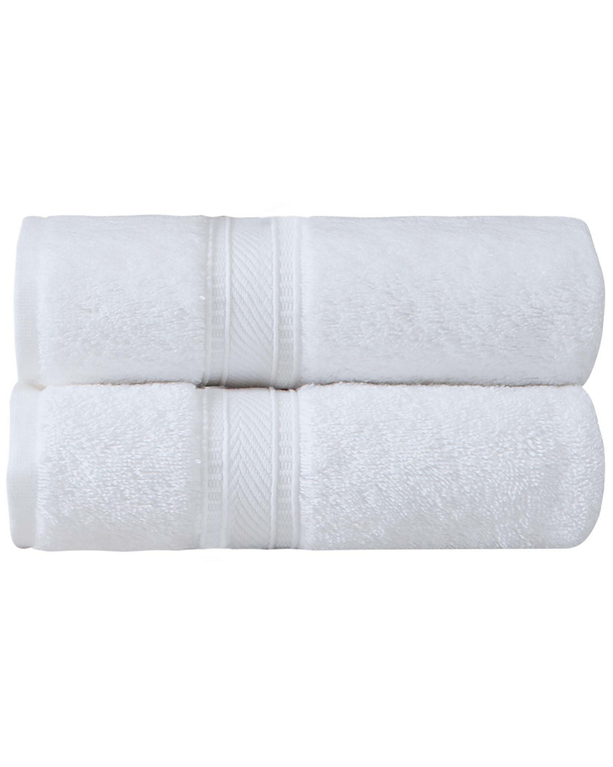 Ozan Premium Home Legend Hand Towels Set Of 2 In White
