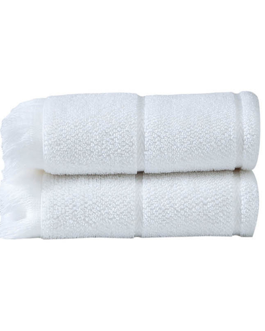 Ozan Premium Home Mirage 2pc Hand Towel In White