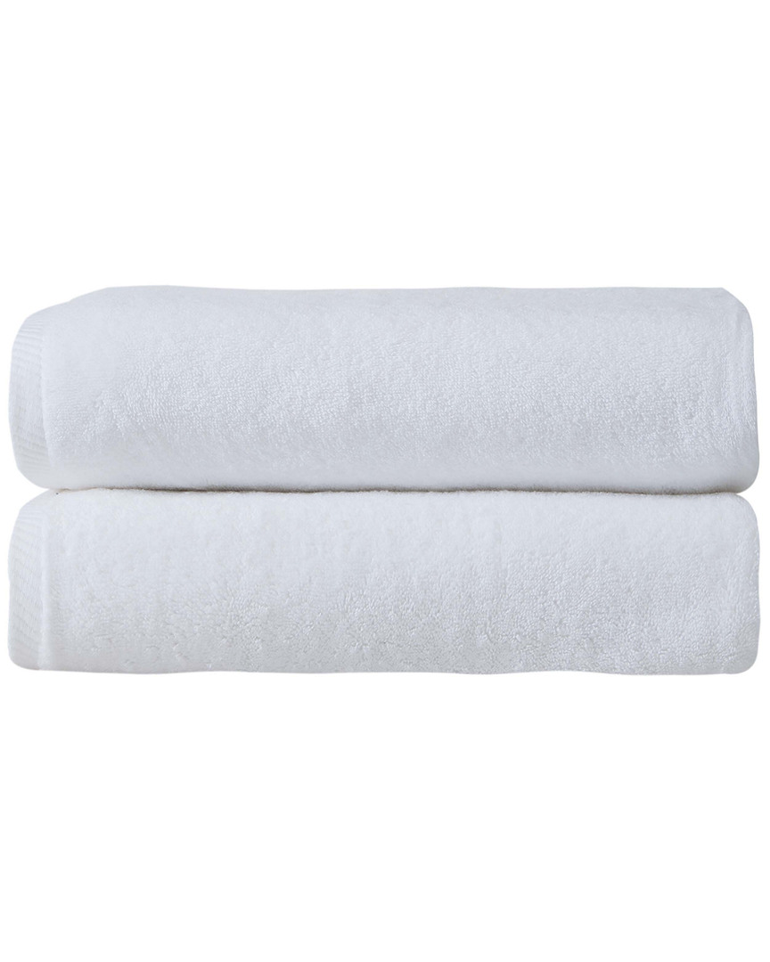 Ozan Premium Home Opulence Bath Towels Set Of 2 In White