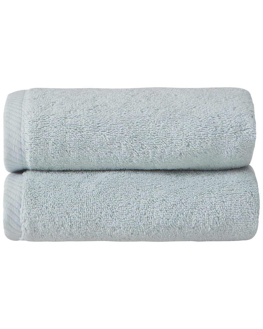 Ozan Premium Home Opulence Hand Towels Set Of 2 In Blue