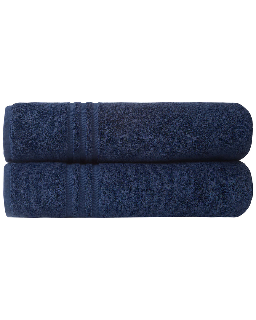 Ozan Premium Home Sienna Bath Sheets Set Of 2 In Blue
