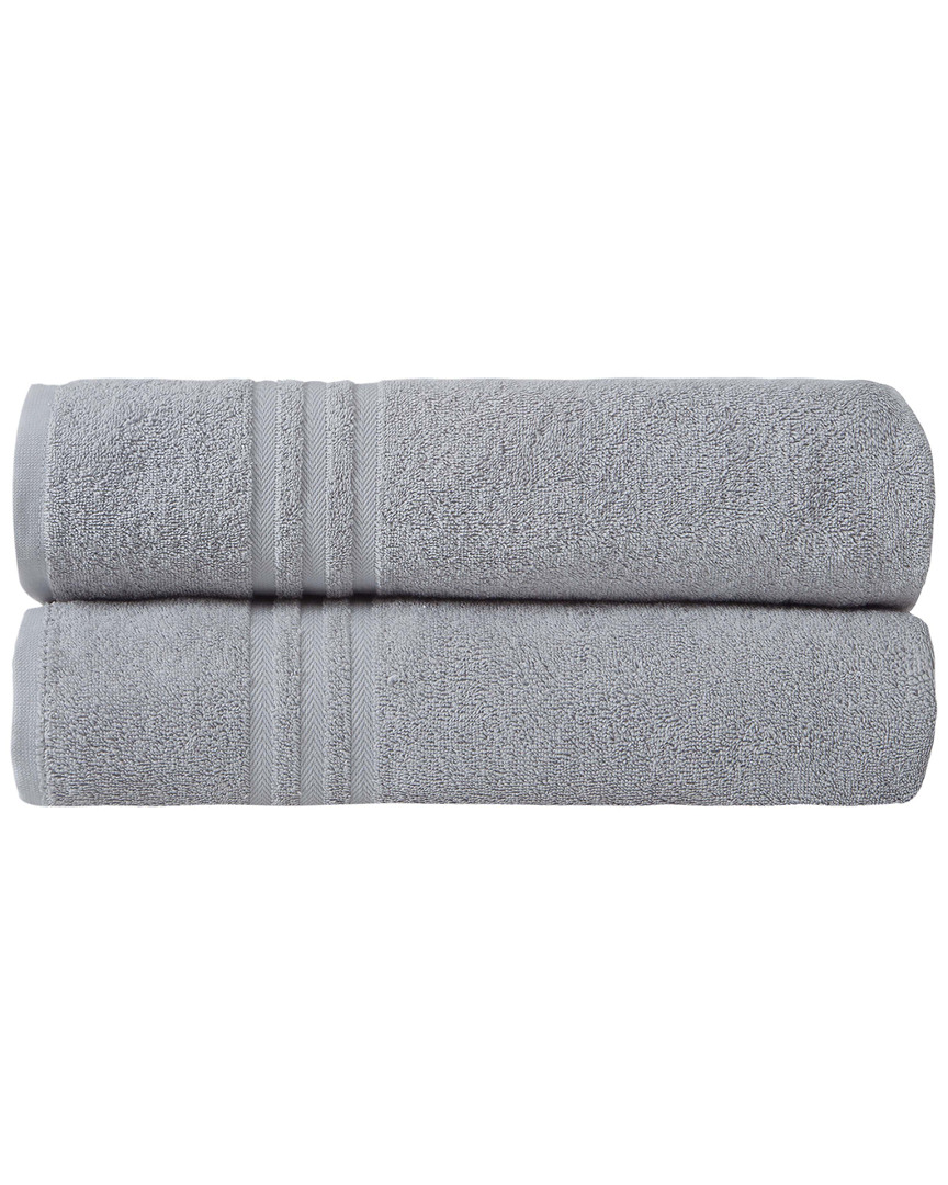 Ozan Premium Home Sienna Bath Sheets Set Of 2 In Grey
