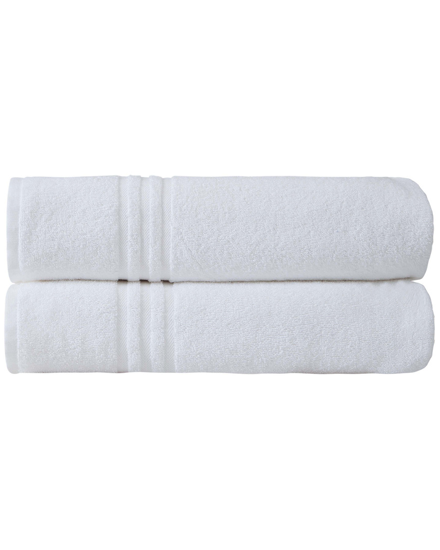 Ozan Premium Home Sienna Bath Sheets Set Of 2 In White