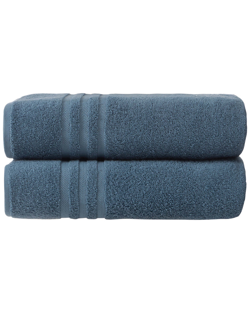 Ozan Premium Home Sienna Bath Towels Set Of 2 In Blue