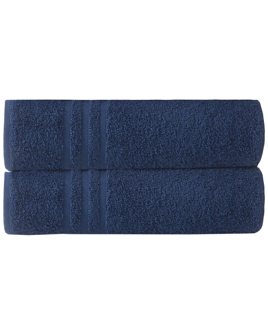 Ozan Premium Home Sienna Bath Towels Set Of 2 In Blue