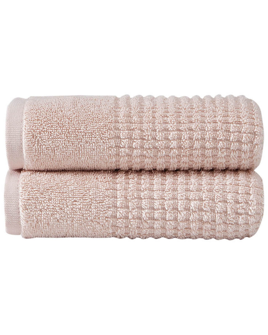 Ozan Premium Home Sorano 2pc Hand Towel In Pink