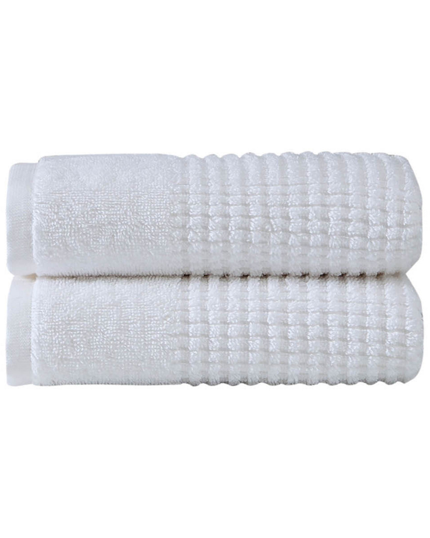 Ozan Premium Home Sorano 2pc Hand Towel In White