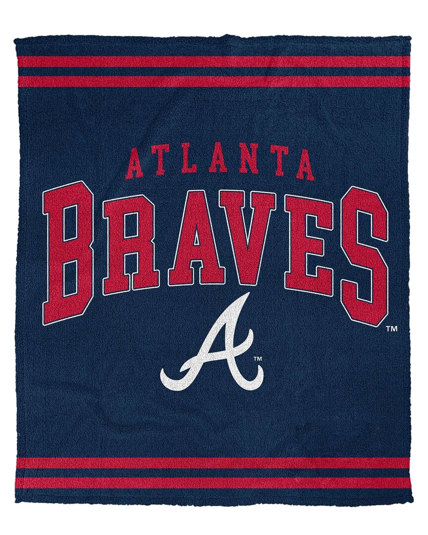Pegasus Sports Atlanta Braves Mlb Vintage Cozy Knit Blanket