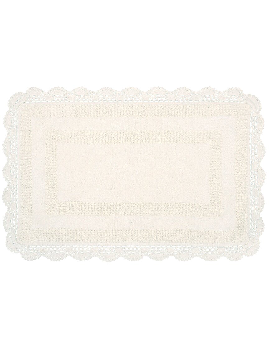 Laura Ashley Cotton Crochet Bath Rug
