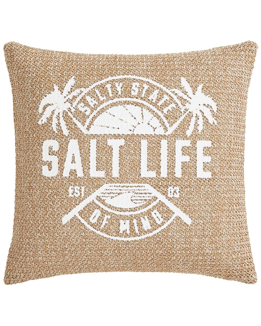 Salt Life Raffia Decorative Throw Pillow