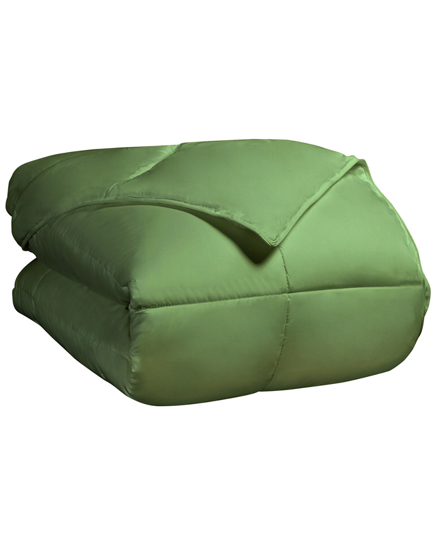 Shop Superior All-season Reversible Down Alternative Blanket In Green