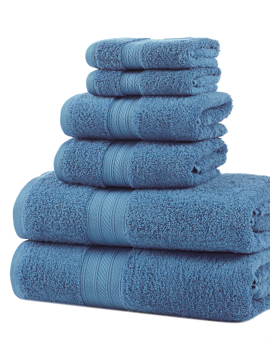 Superior Solid Long-staple Combed 6pc Towel Set