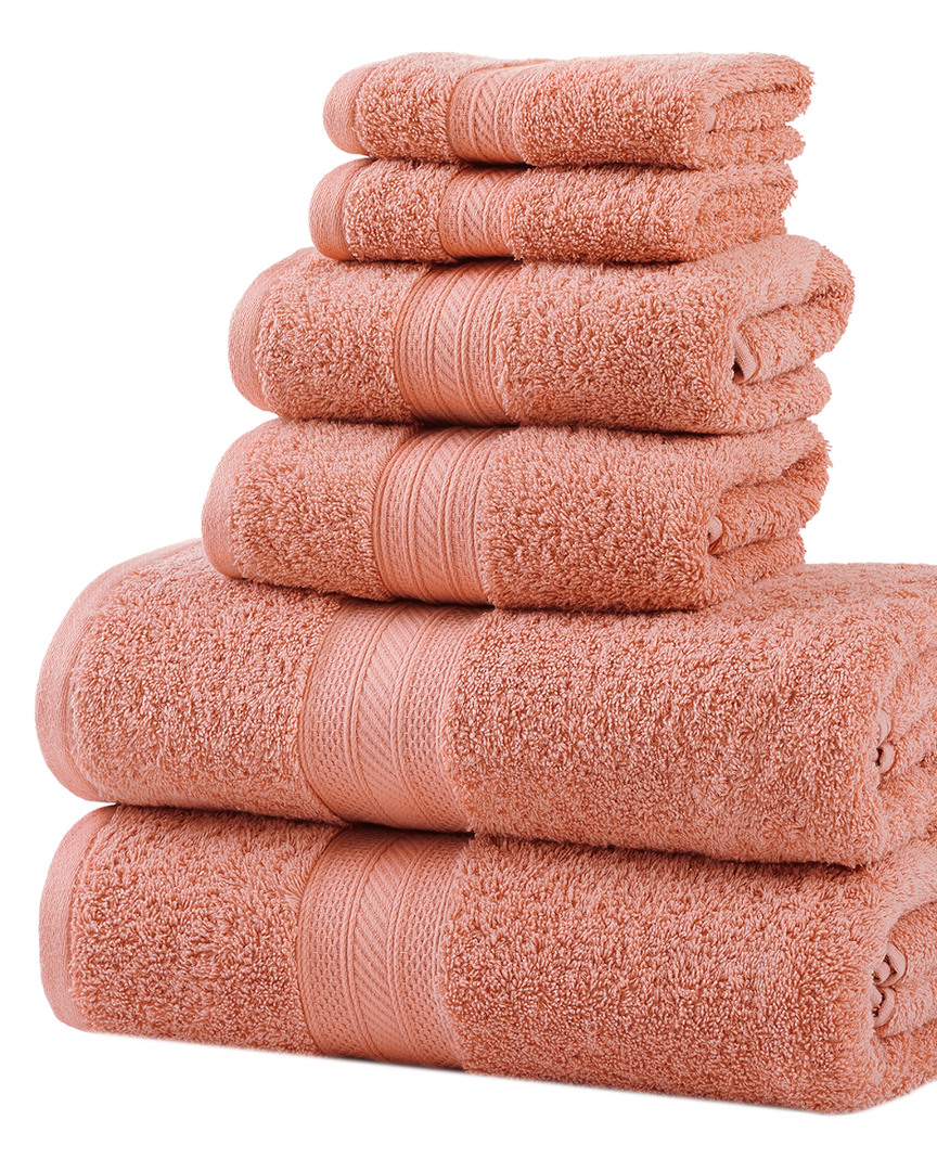 Superior Solid Long-staple Combed 6pc Towel Set