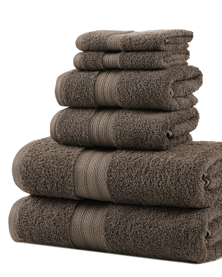 Superior Solid Long-staple Combed 6pc Towel Set