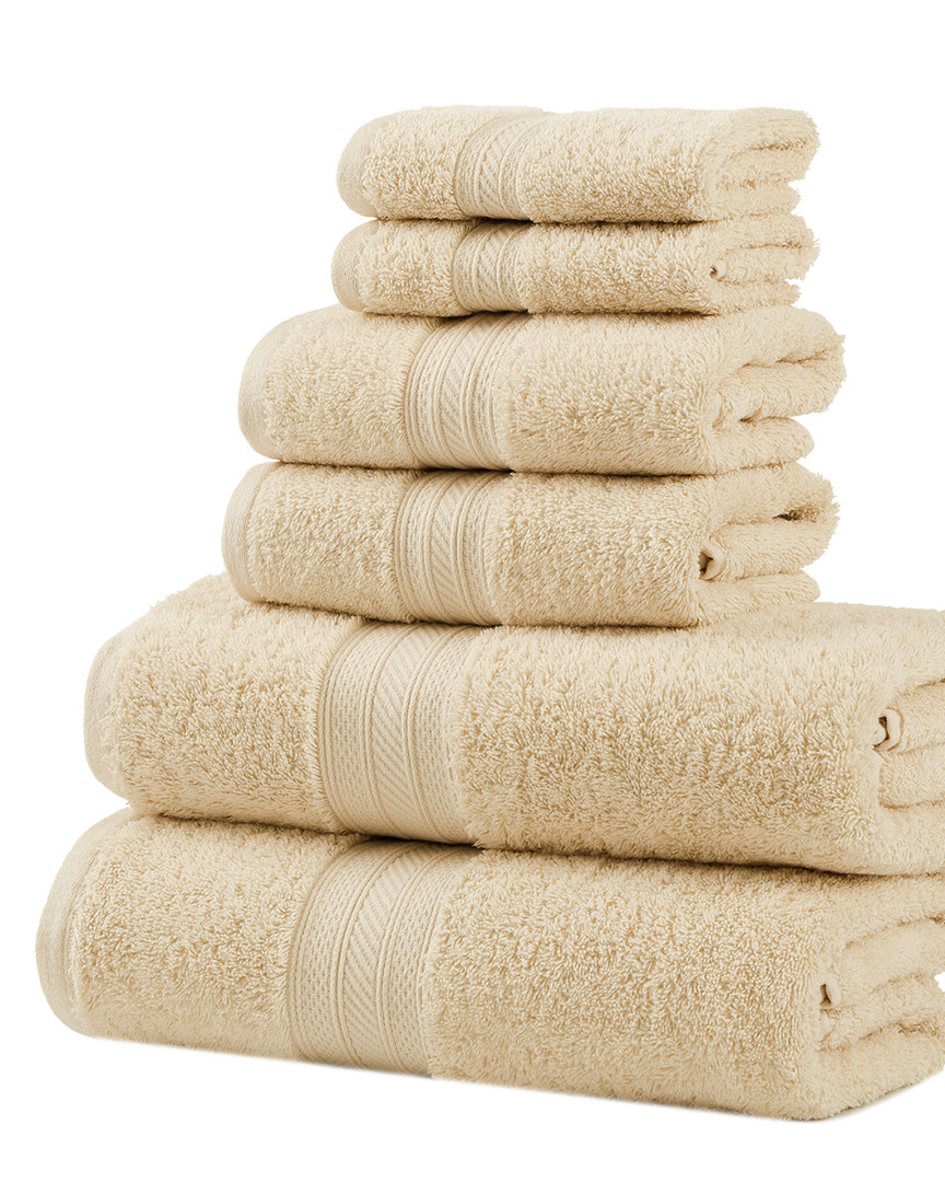 Superior Solid Long-staple Combed 6pc Towel Set