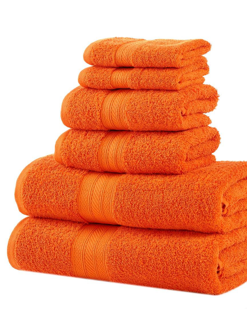 Superior Solid Long-staple Combed 6pc Towel Set