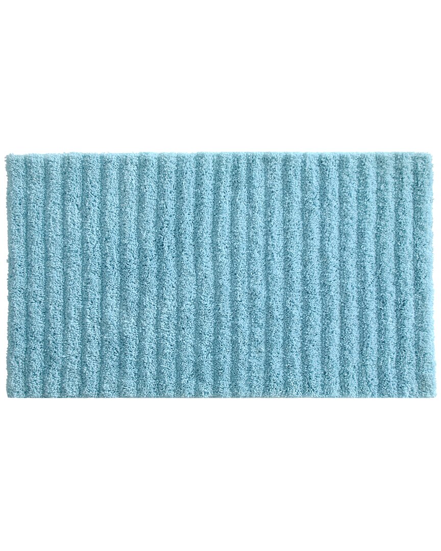 Chic Home Design Tyrion Luxury Tufted Non-slip Bath Rug In Blue