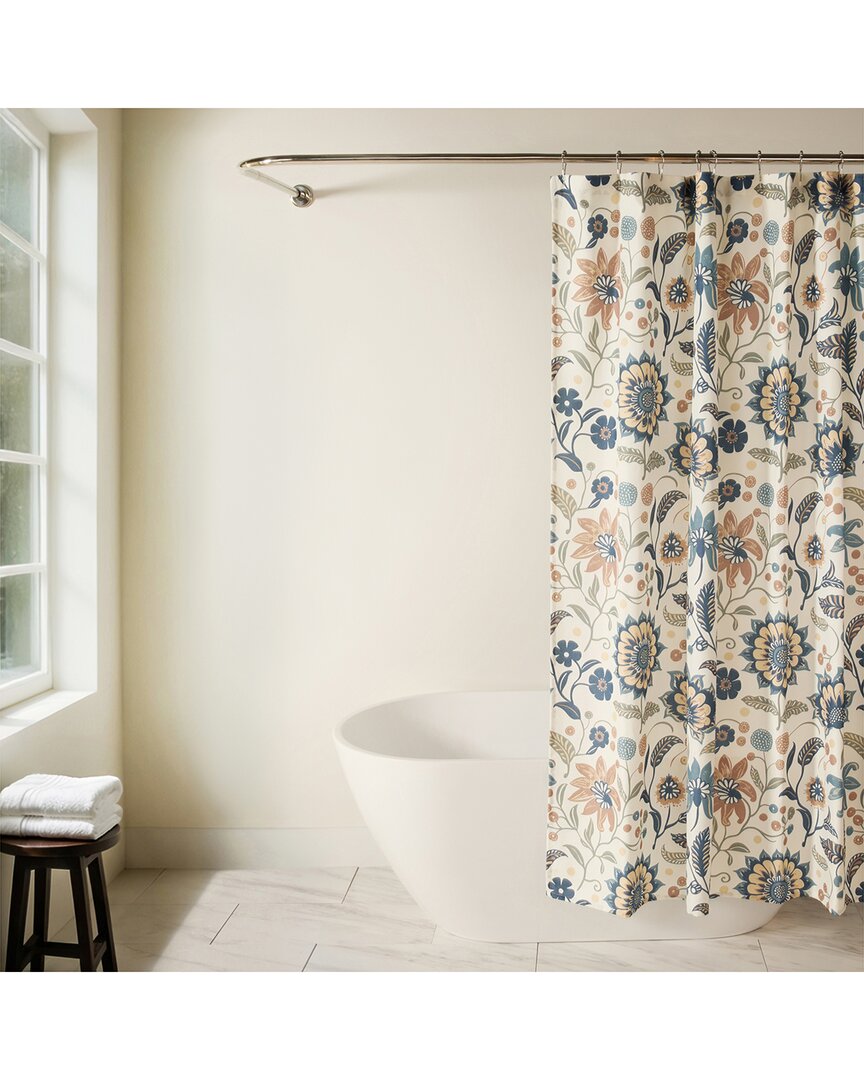 Home Collection Shower Curtain In Sun Floral In Multi