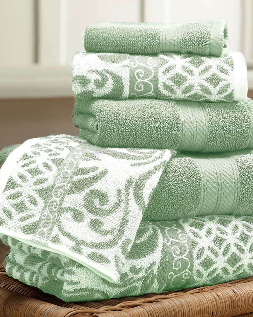 Shop Modern Threads 6pc Reversible Yarn Dyed Jacquard Towel Set