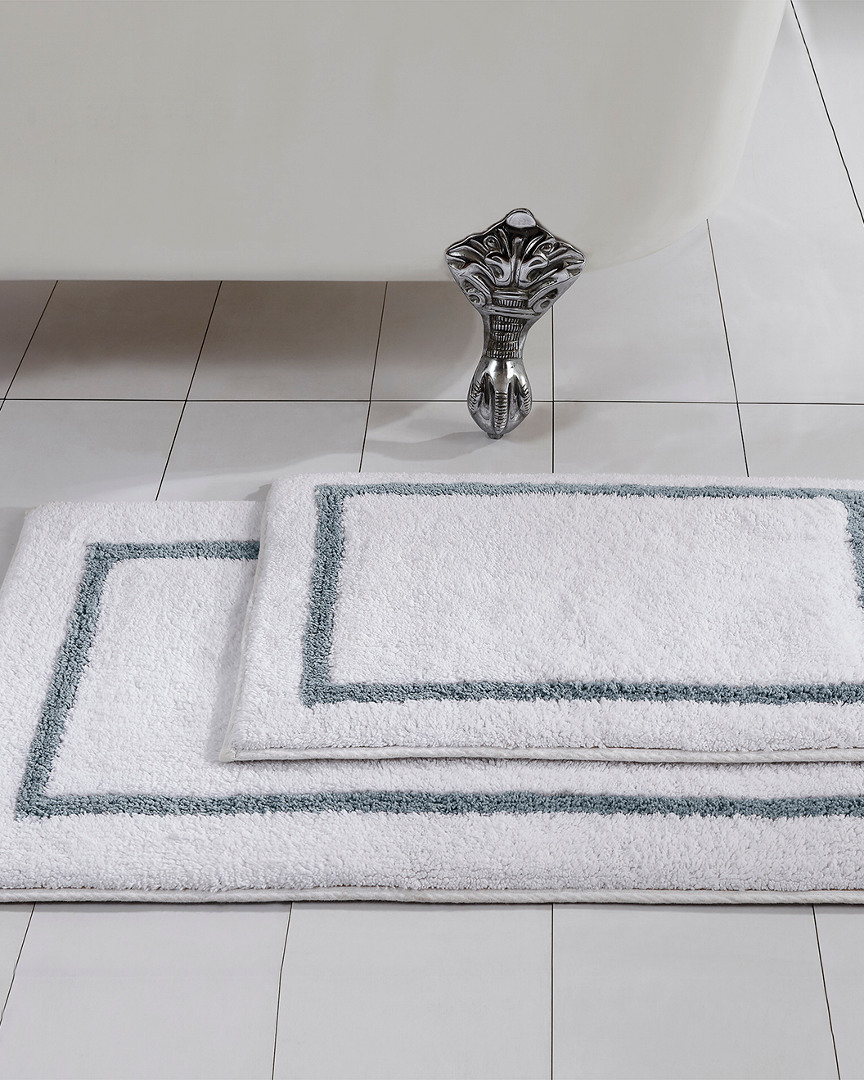 MODERN THREADS MODERN THREADS REVERSIBLE CONTRAST STRIPE BATH MAT