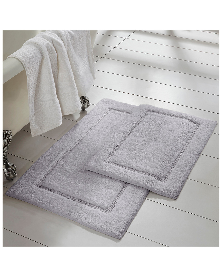 MODERN THREADS MODERN THREADS SOLID LOOP WITH NON-SLIP BACKING BATH MAT SET