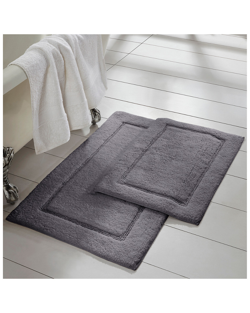 Shop Modern Threads 2-pack Solid Loop With Non-slip Backing Bath Mat Set