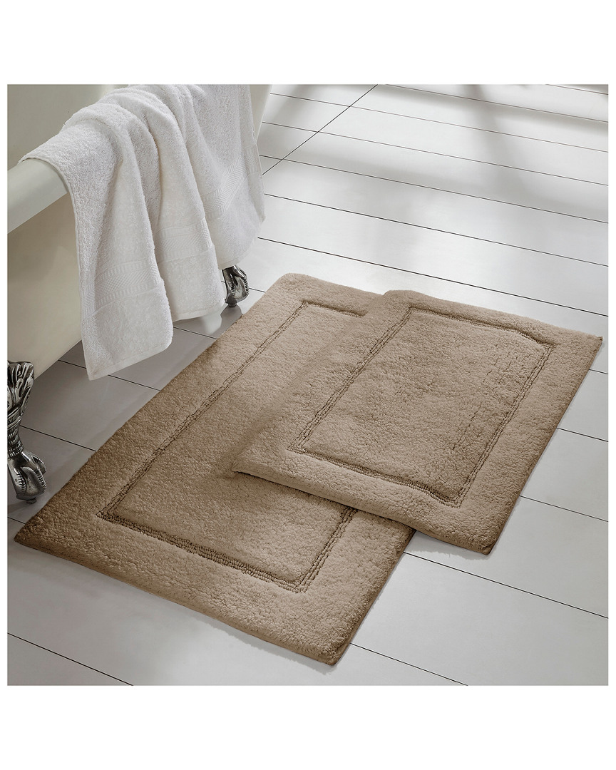 MODERN THREADS MODERN THREADS SOLID LOOP WITH NON-SLIP BACKING BATH MAT SET