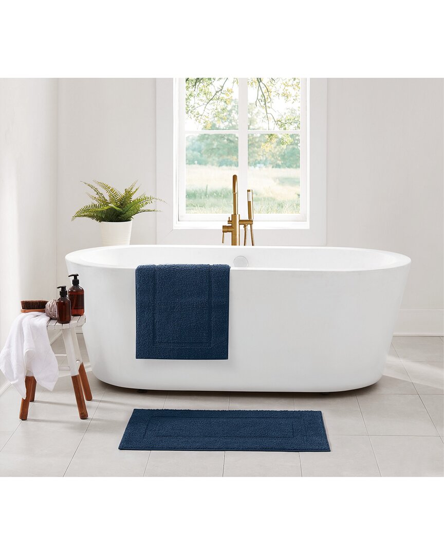 Truly Soft Cloud Set Of 2 Bath Rugs In Blue