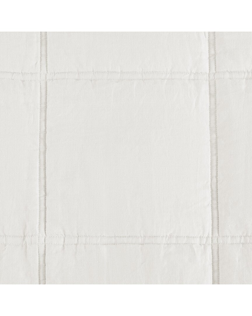 Awesome Home Linen Solid Comforter Set In White