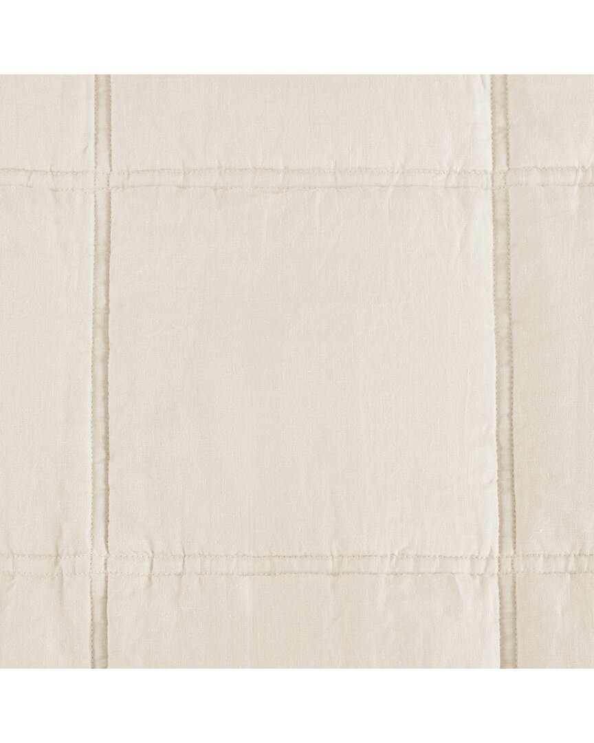 Awesome Home Linen Solid Comforter Set In White