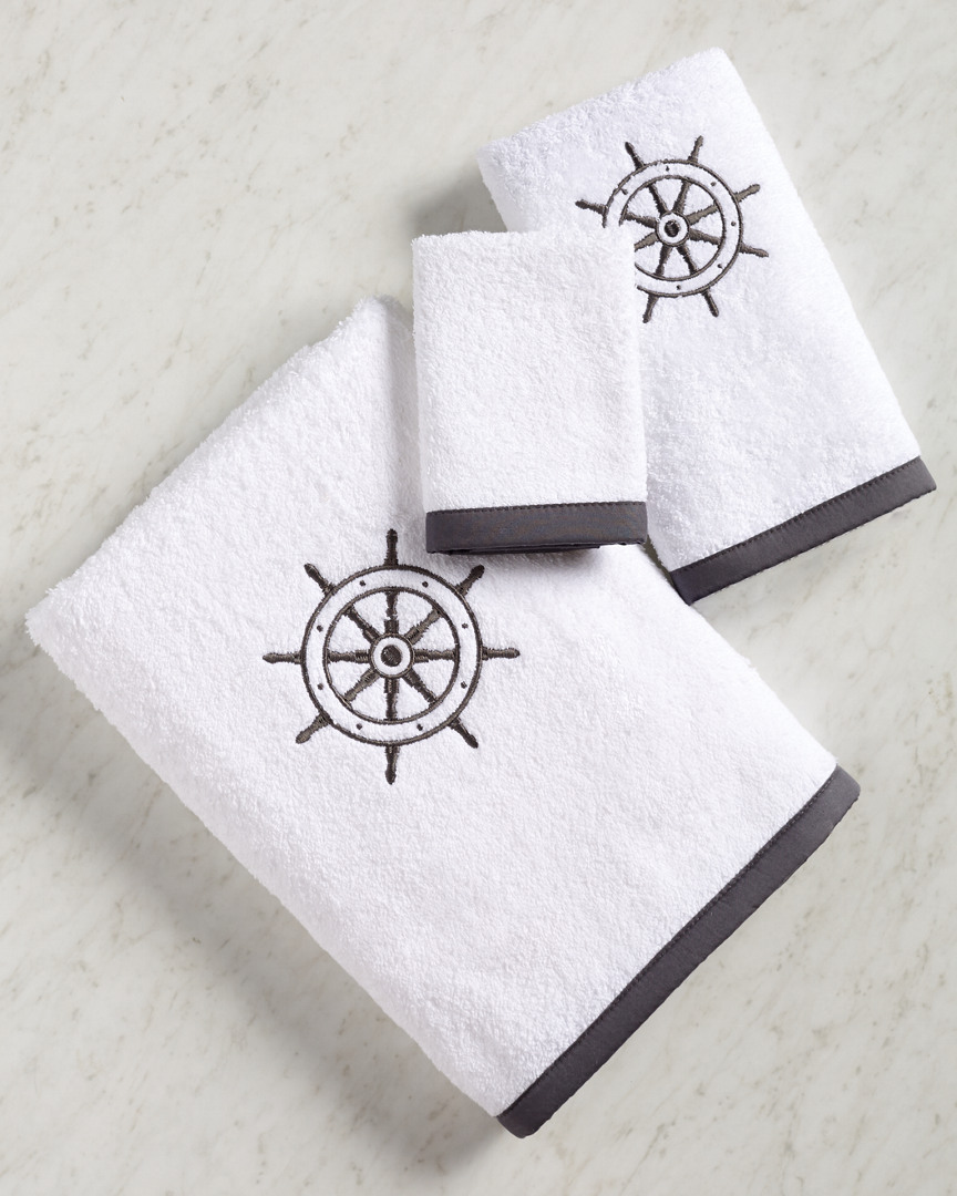 Montague & Capulet Yacht Club 3pc Towel Set In Grey