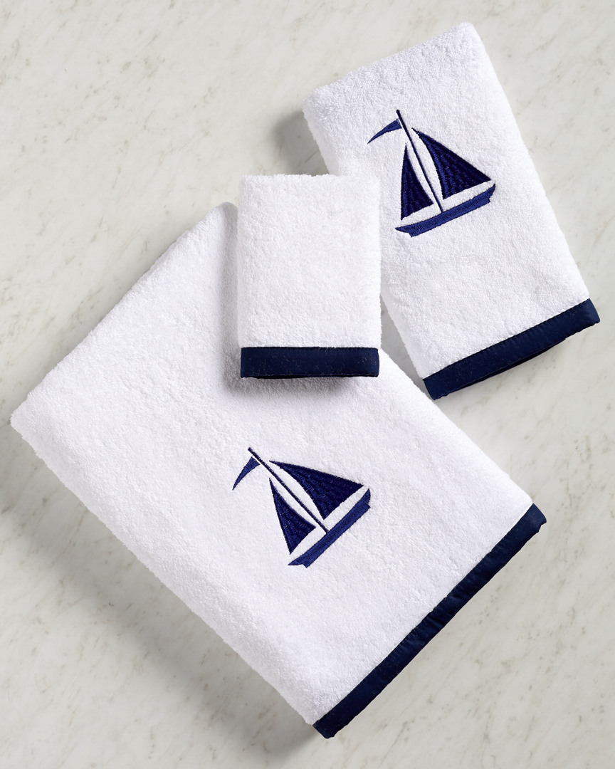 Montague & Capulet Yacht Club 3pc Towel Set In Blue