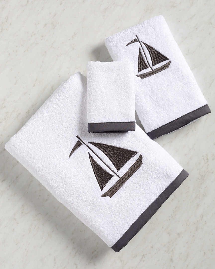 Montague & Capulet Yacht Club 3pc Towel Set In Grey