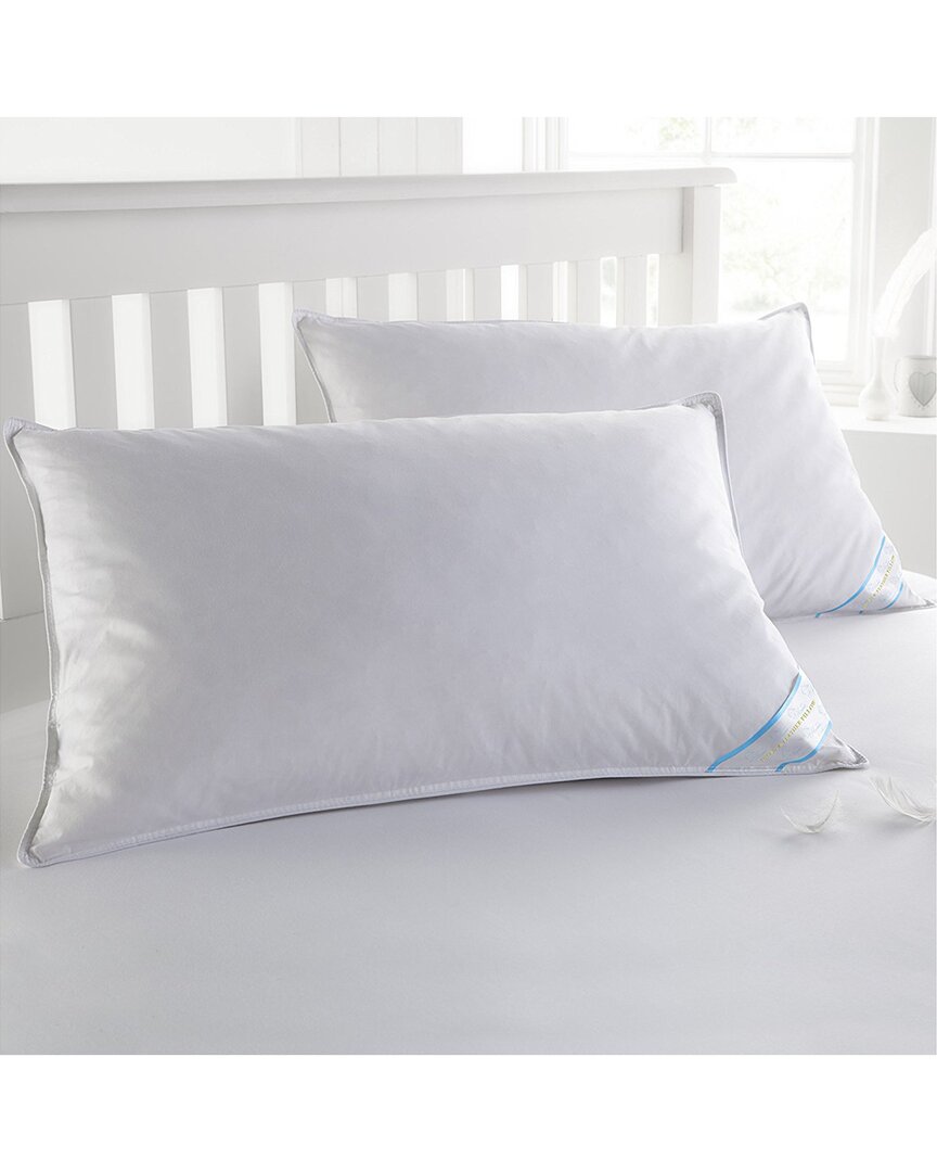 Beauty Sleep Beautysleep Set Of 2 Feather Cotton Pillows
