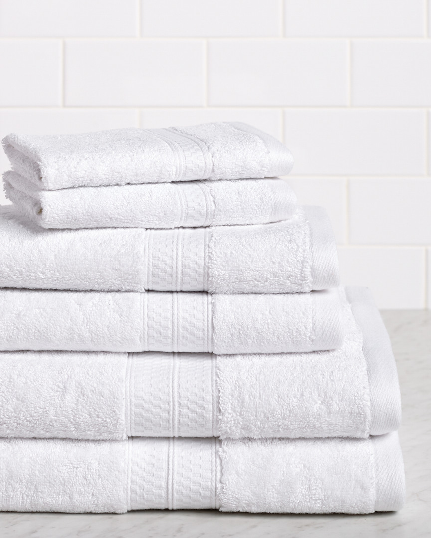 Superior Rayon From Bamboo Blend Solid 6pc Towel Set