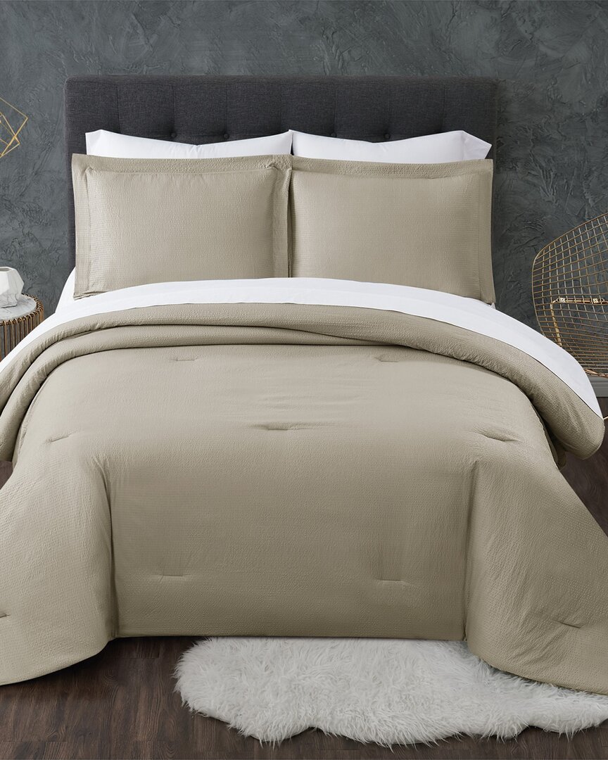 Truly Calm Antimicrobial Khaki 7pc Bed In A Bag