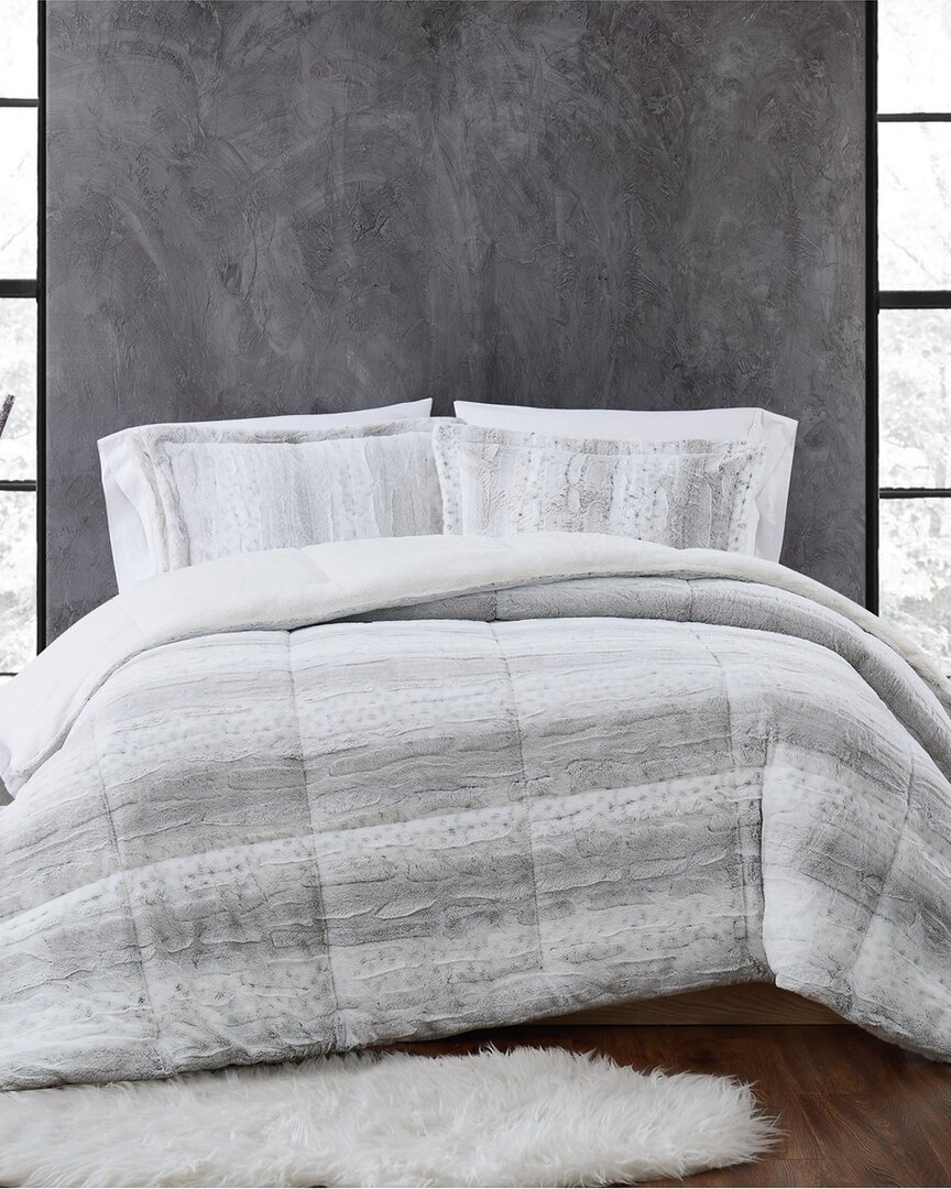 Christian Siriano Ny 3pc Comforter Set In Grey